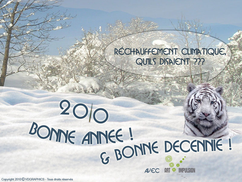 Voeux 2010, tigre de sibérie par www.vdgraphics.com Voeux 2010, tigre de sibérie par www.vdgraphics.com